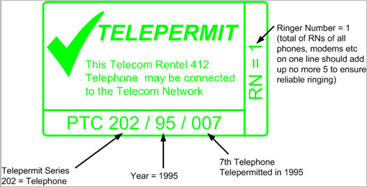 TELEPERMIT(유선통신)마크